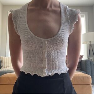 Urban Outfitters white crop tank